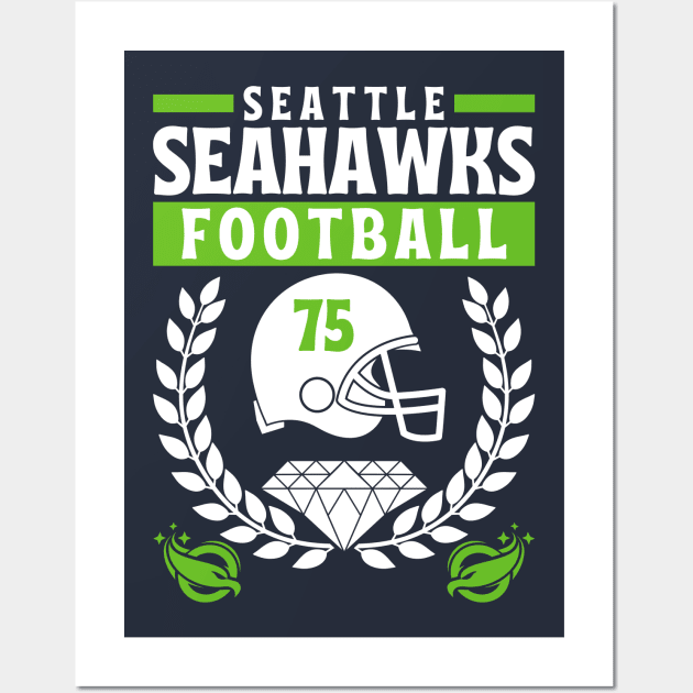 Seattle Seahawks 1975 Football Edition 2 Wall Art by Astronaut.co